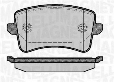 MAGNETI MARELLI 363916060141 -  Комплект тормозных колодок, дисковый тормоз
